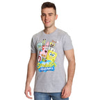 Image produit SpongeBob - T-shirt Friends Together gris