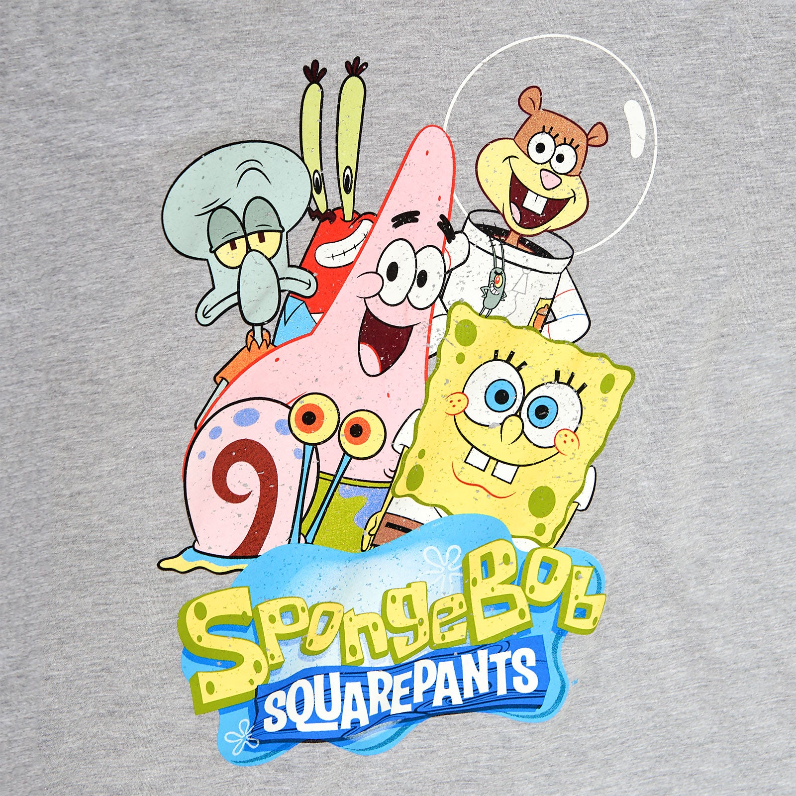 Image produit SpongeBob - T-shirt Friends Together gris