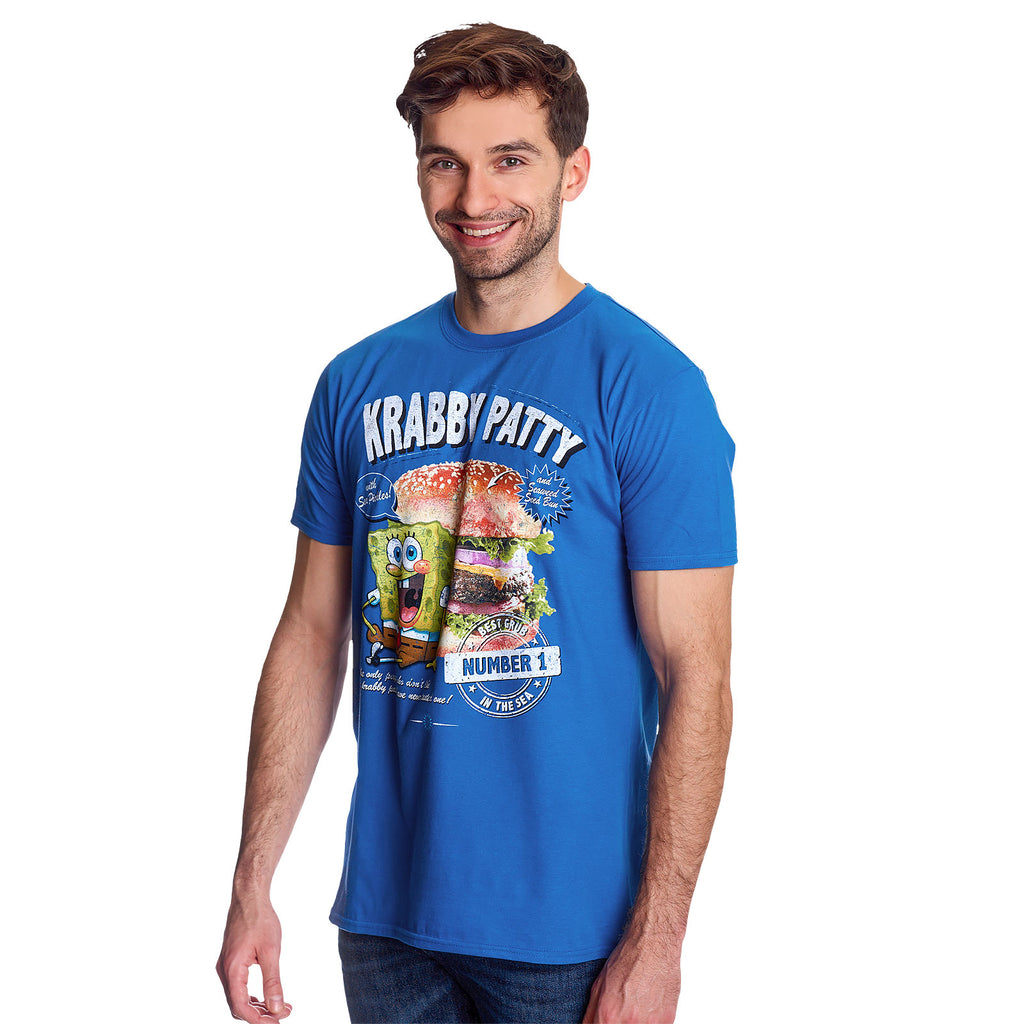 Produktbild SpongeBob - Krabby Patty T-Shirt blau