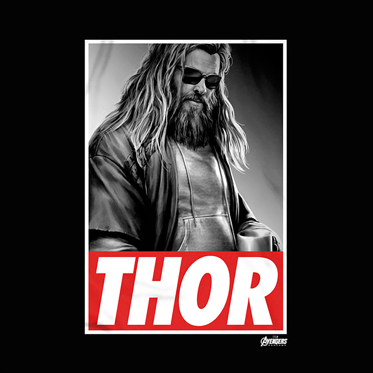 Productafbeelding Avengers - Casual Thor T-Shirt Zwart