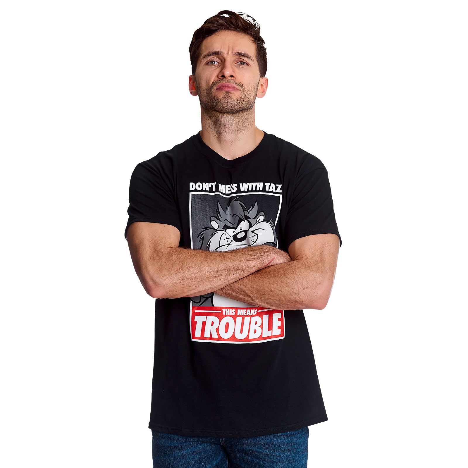 Image produit Looney Tunes - T-shirt Taz Trouble noir