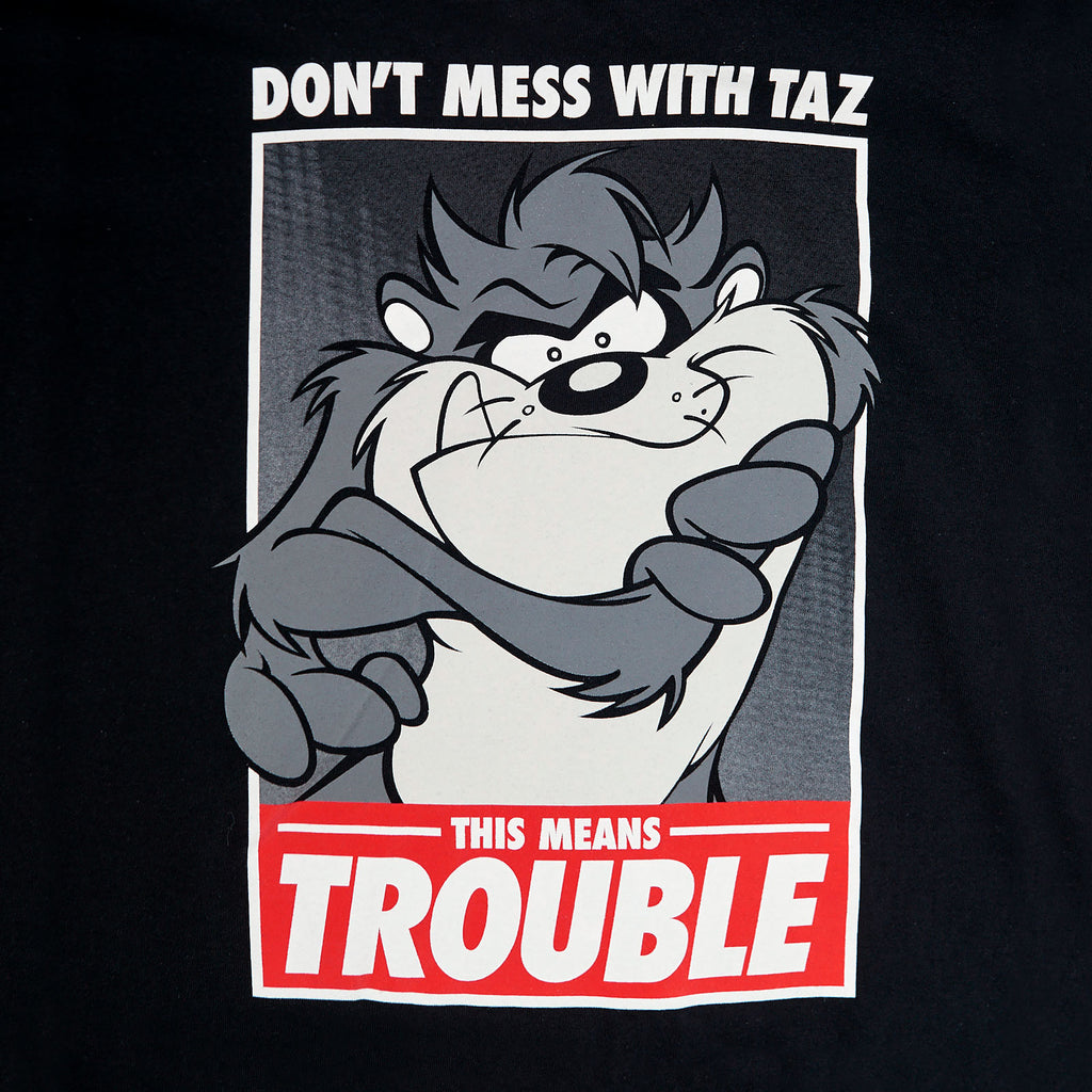 Image produit Looney Tunes - T-shirt Taz Trouble noir