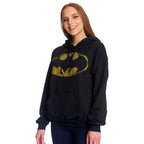 Image produit Batman - Sweat à capuche noir avec logo Bat en détresse