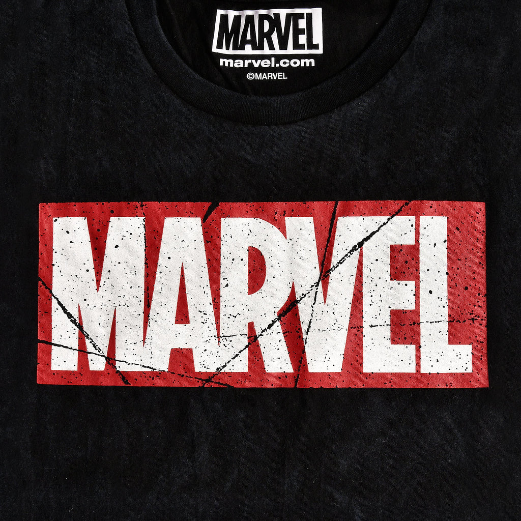 Productafbeelding Marvel - Vintage Logo T-Shirt zwart