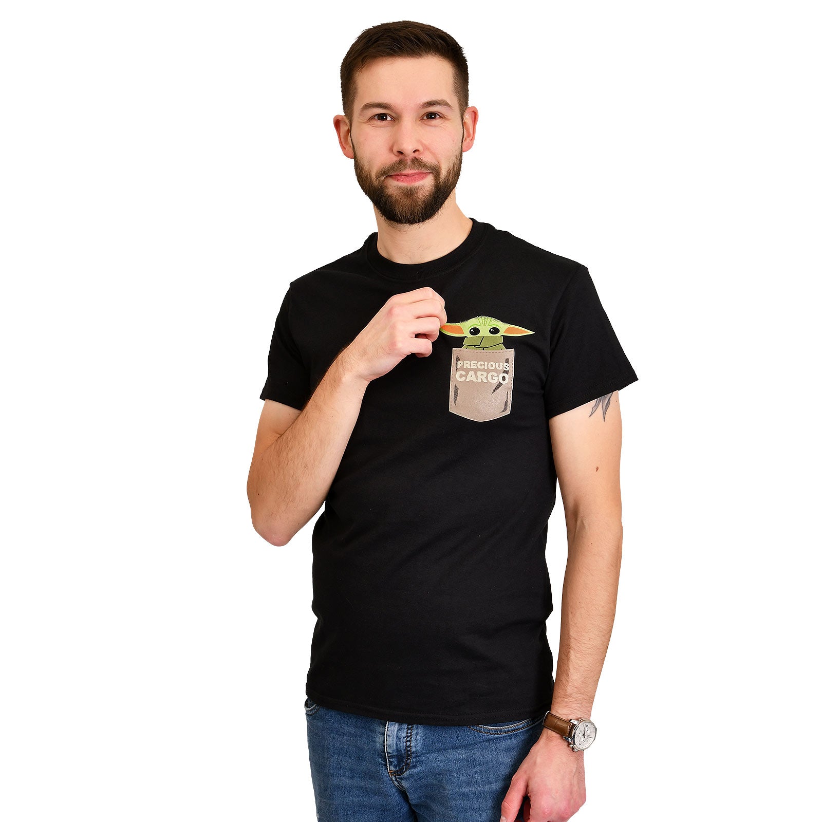 Produktbild The Child Precious Cargo T-Shirt schwarz - Star Wars The Mandalorian