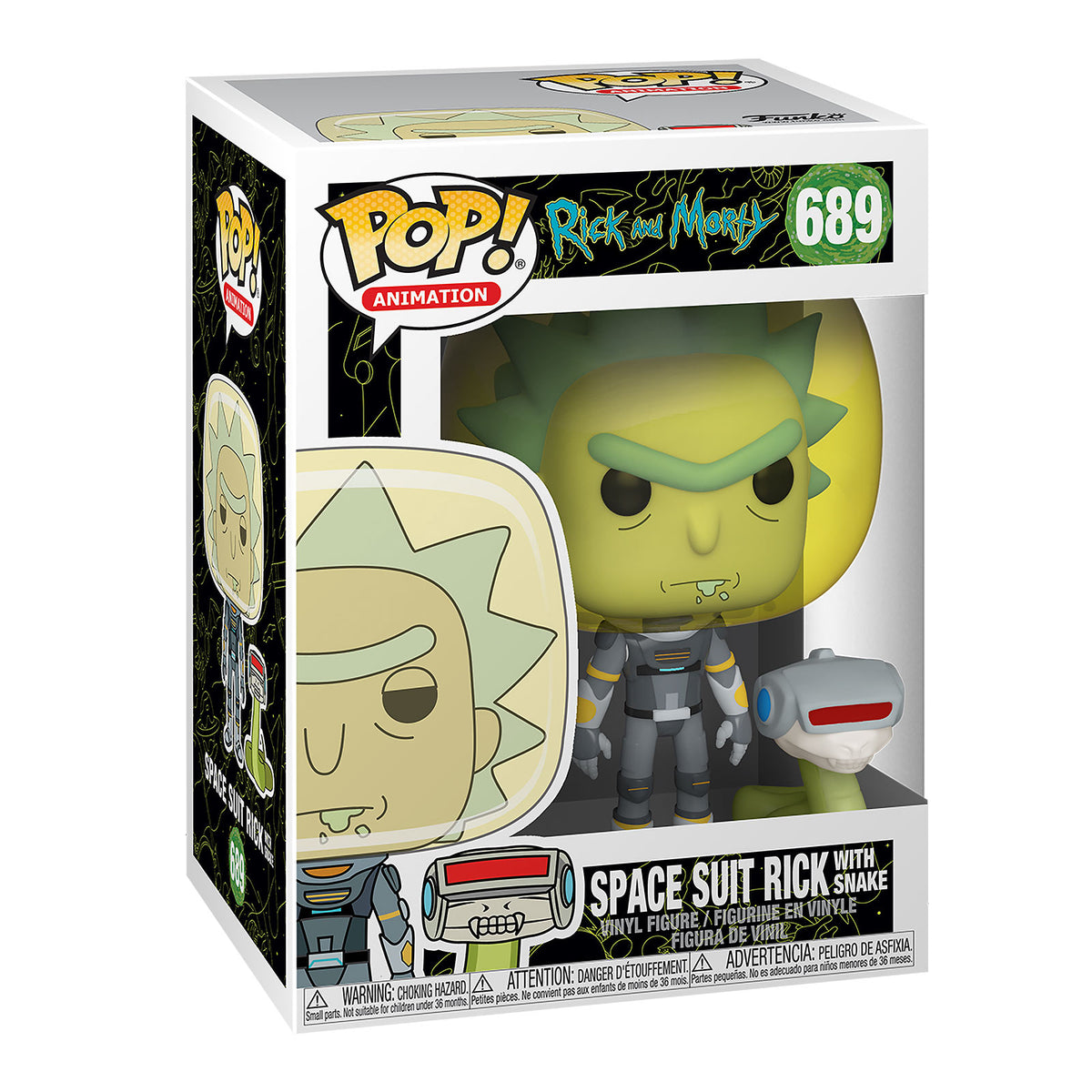 Image produit Rick and Morty - Space Suit Rick With Snake Figurine Funko Pop