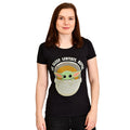 Productafbeelding Het Kind Dagelijkse Routine Dames T-Shirt - Star Wars The Mandalorian