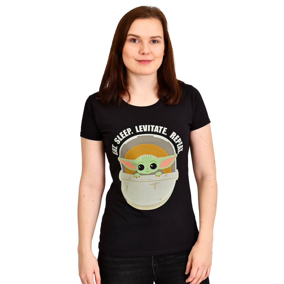 Productafbeelding Het Kind Dagelijkse Routine Dames T-Shirt - Star Wars The Mandalorian