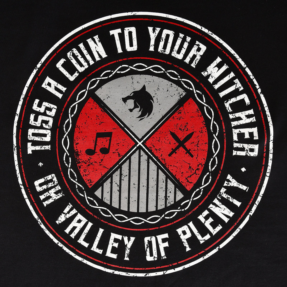 Image produit T-Shirt Toss a Coin pour les fans de Witcher noir
