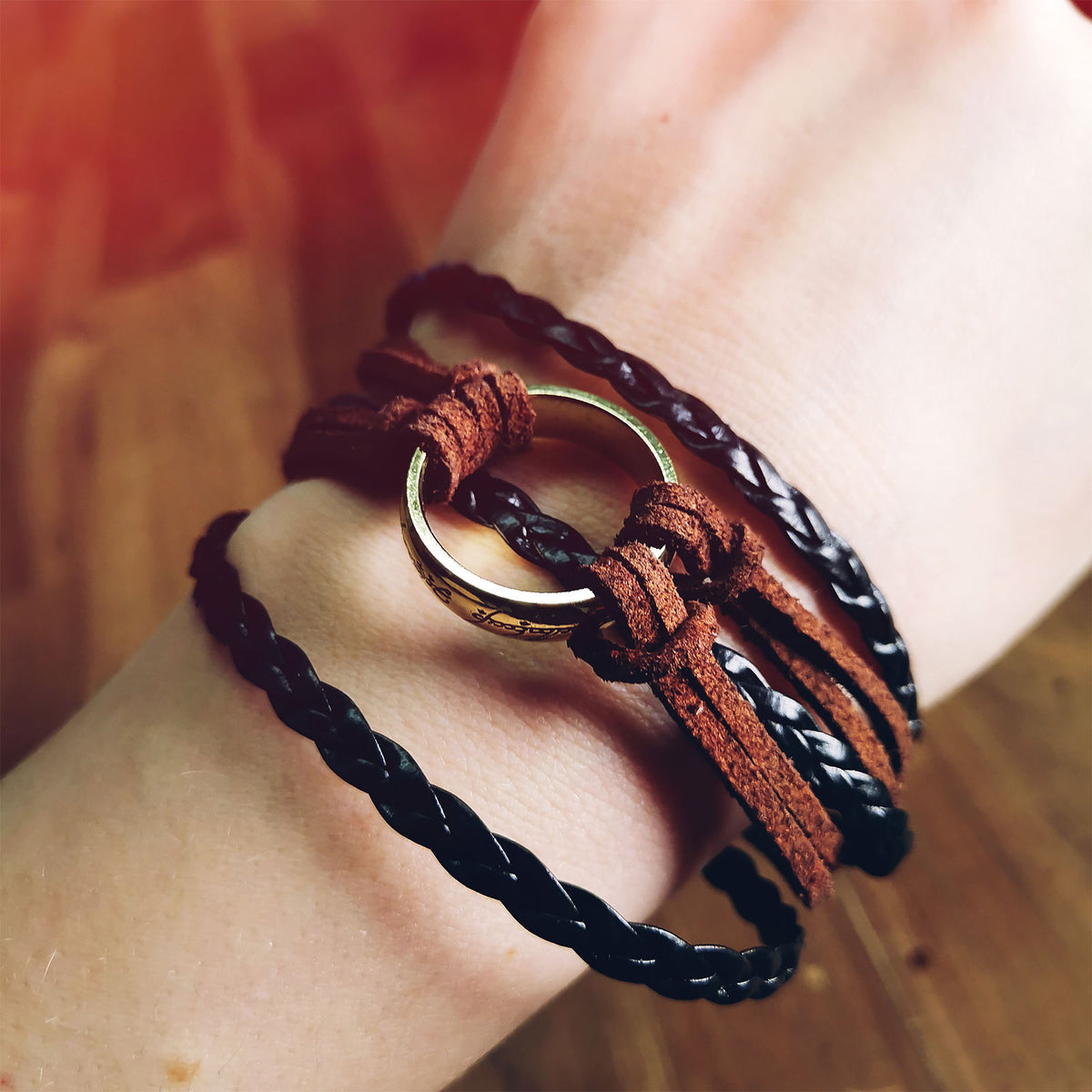 Productafbeelding Heer der Ringen - De Ene Ring Wikkelarmband