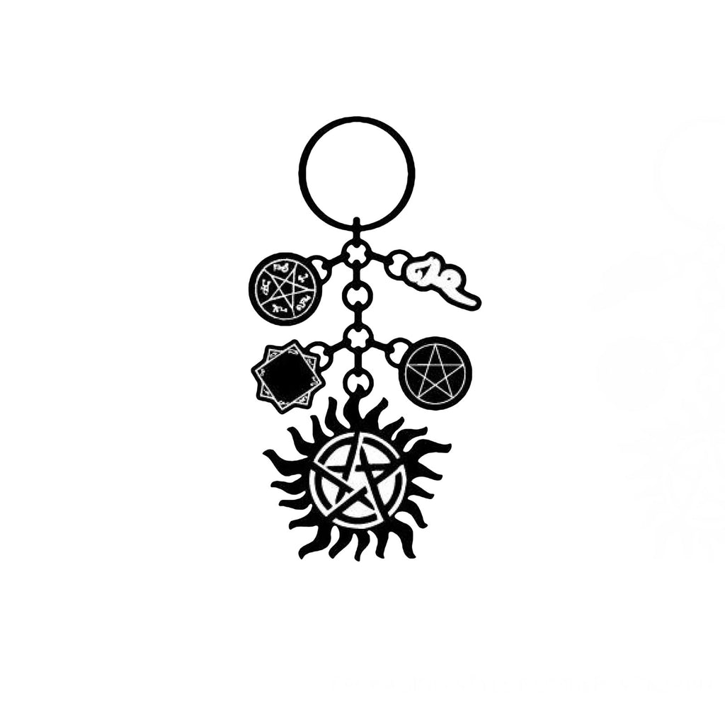 Image produit Supernatural - Porte-clés Charmes Symboles