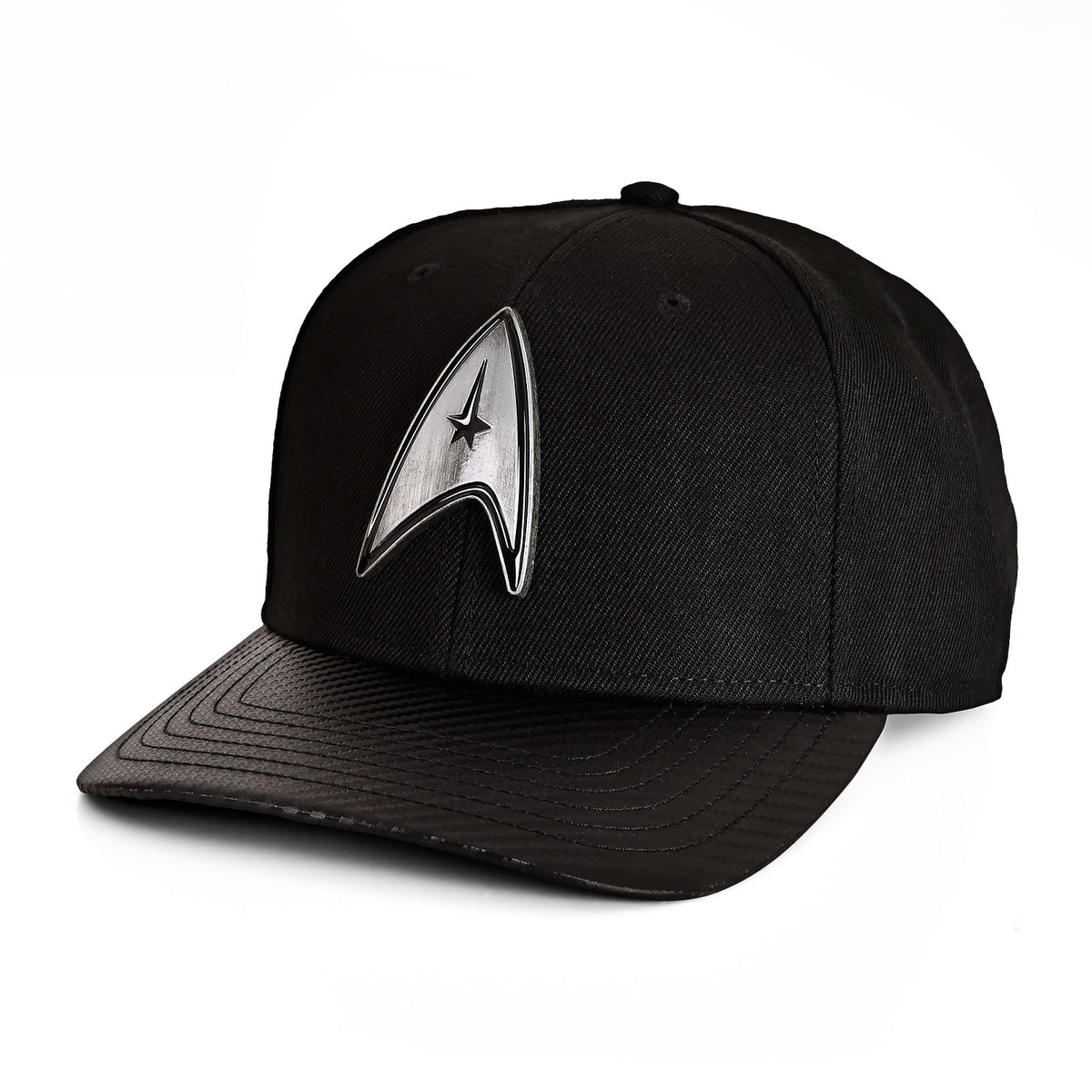 Productafbeelding Star Trek - Metalen Logo Snapback Cap Zwart