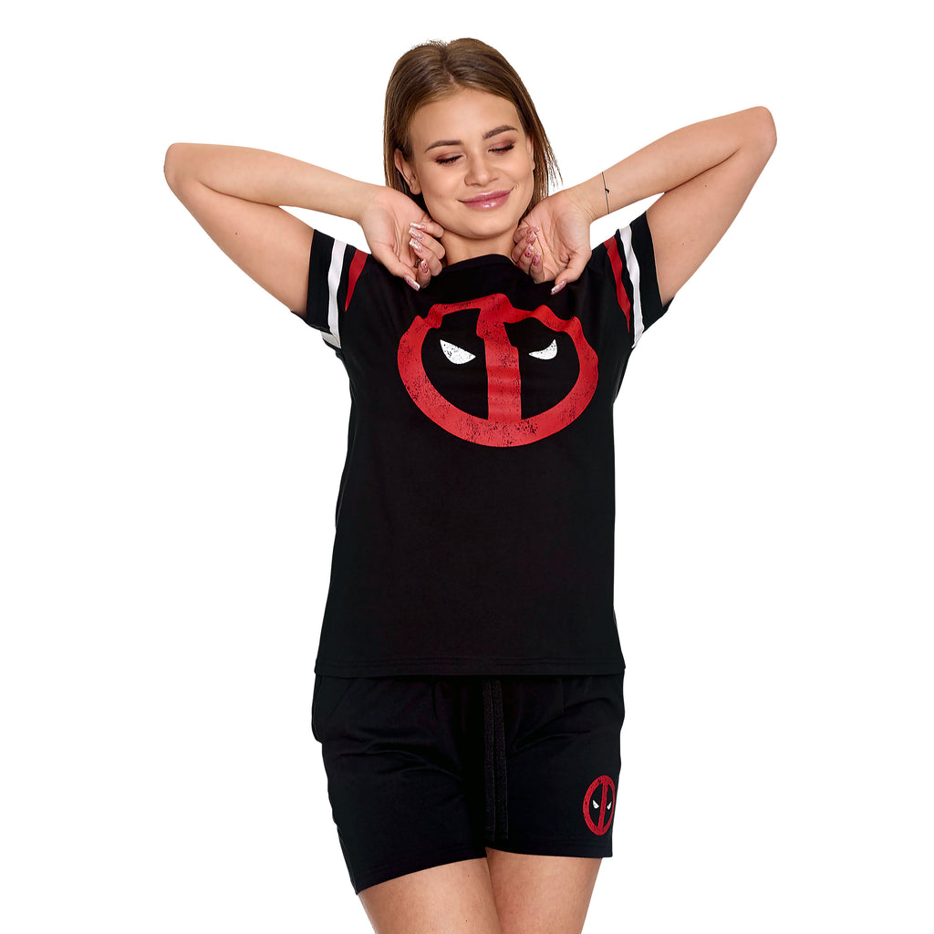 Image produit Deadpool - Logo Pyjama court femme noir