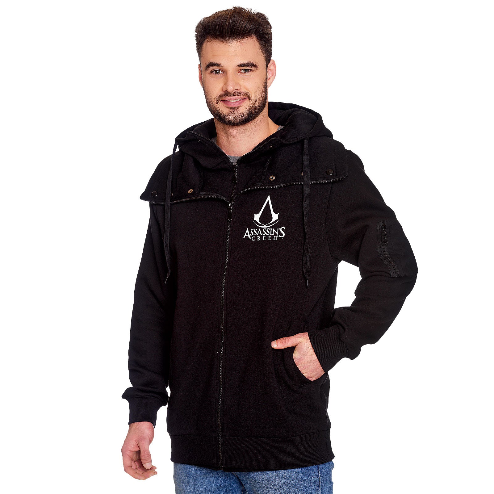 Productafbeelding Assassins Creed - Logo Hoodie dubbelgelaagd zwart