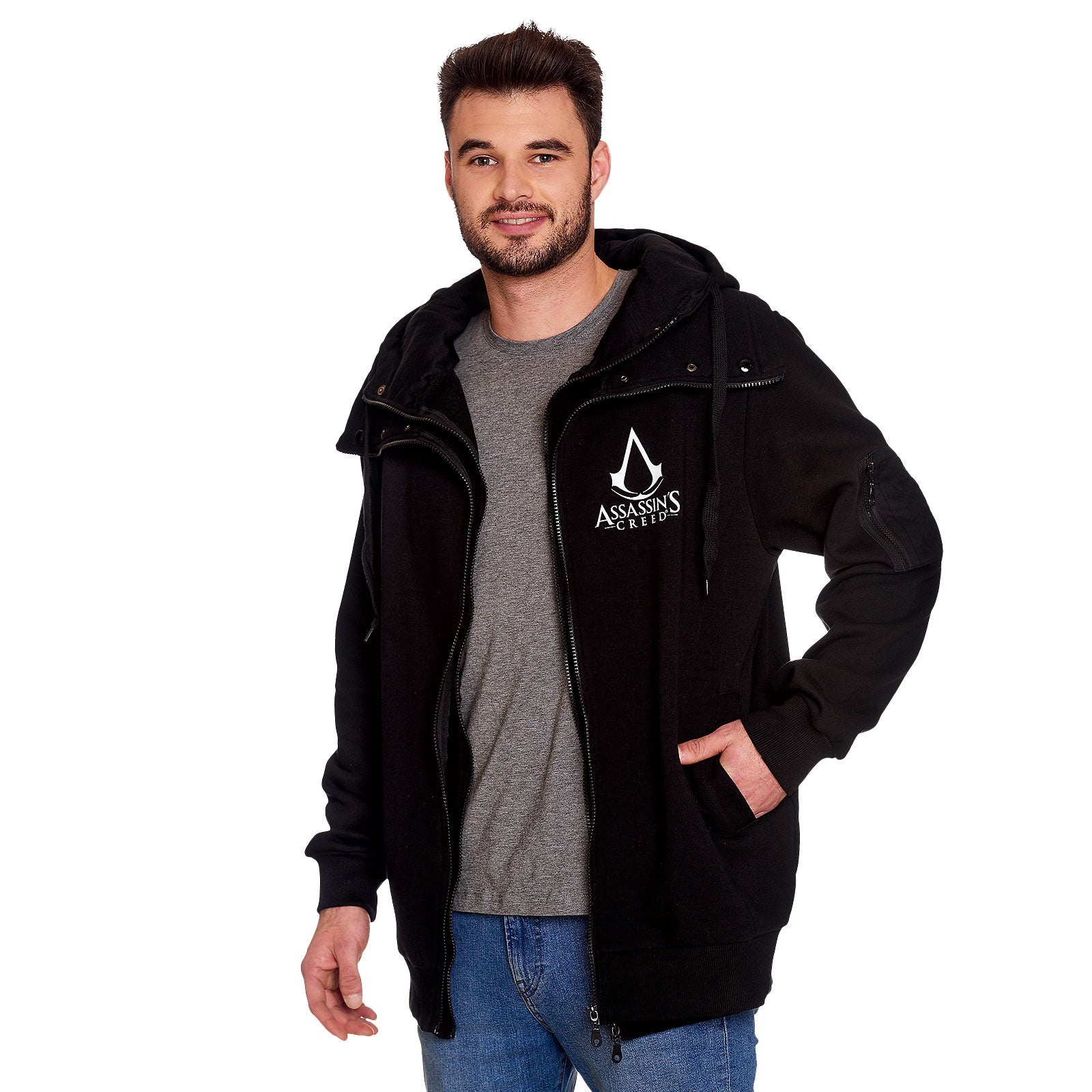 Productafbeelding Assassins Creed - Logo Hoodie dubbelgelaagd zwart
