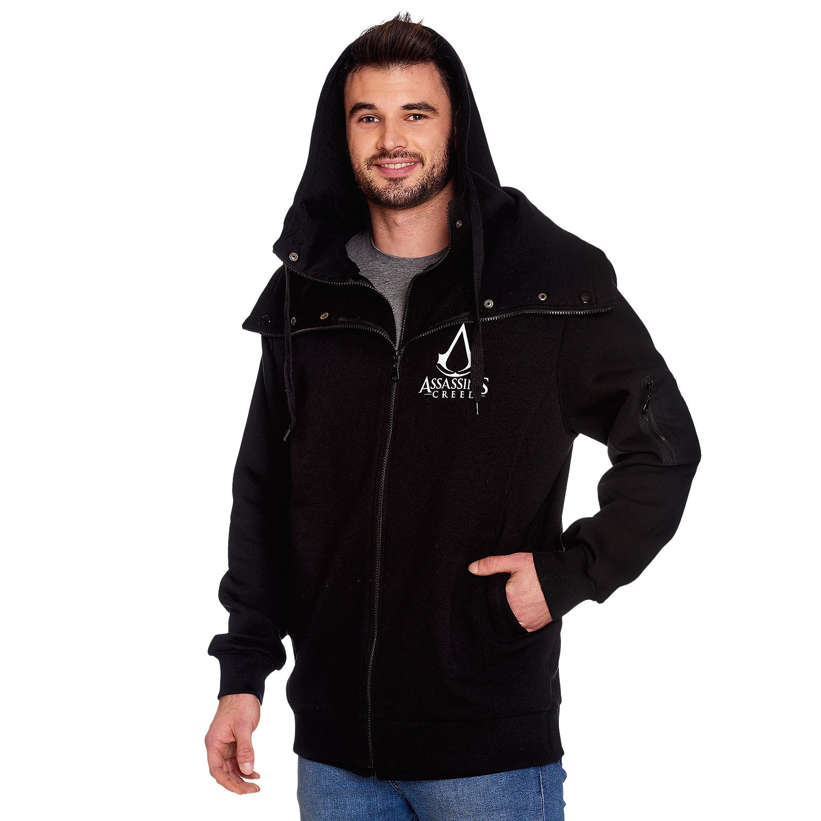 Productafbeelding Assassins Creed - Logo Hoodie dubbelgelaagd zwart