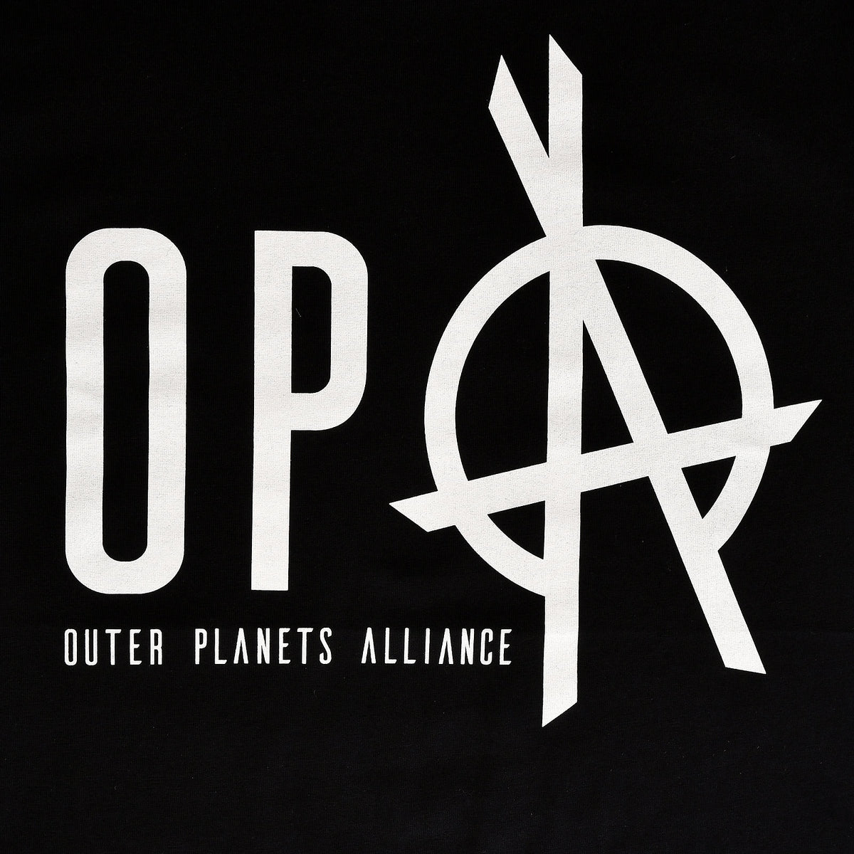 Image produit T-shirt logo de l'Alliance des Planètes Extérieures pour les fans de The Expanse noir
