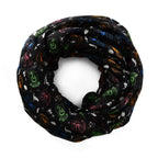 Image produit Harry Potter - Écharpe en boucle noir avec blason de Poudlard