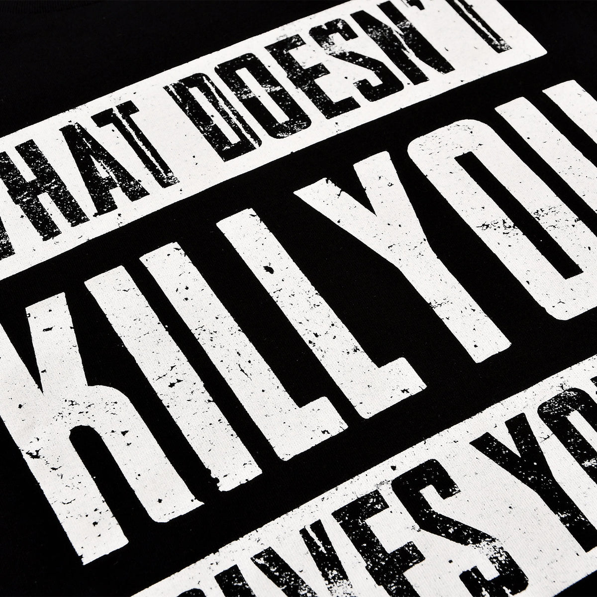 Image produit T-shirt noir 'Ce qui ne te tue pas te donne de l'XP'