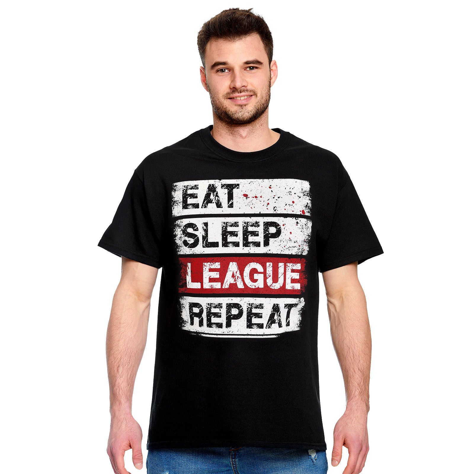 Productafbeelding Daily Routine T-Shirt voor League of Legends Fans zwart