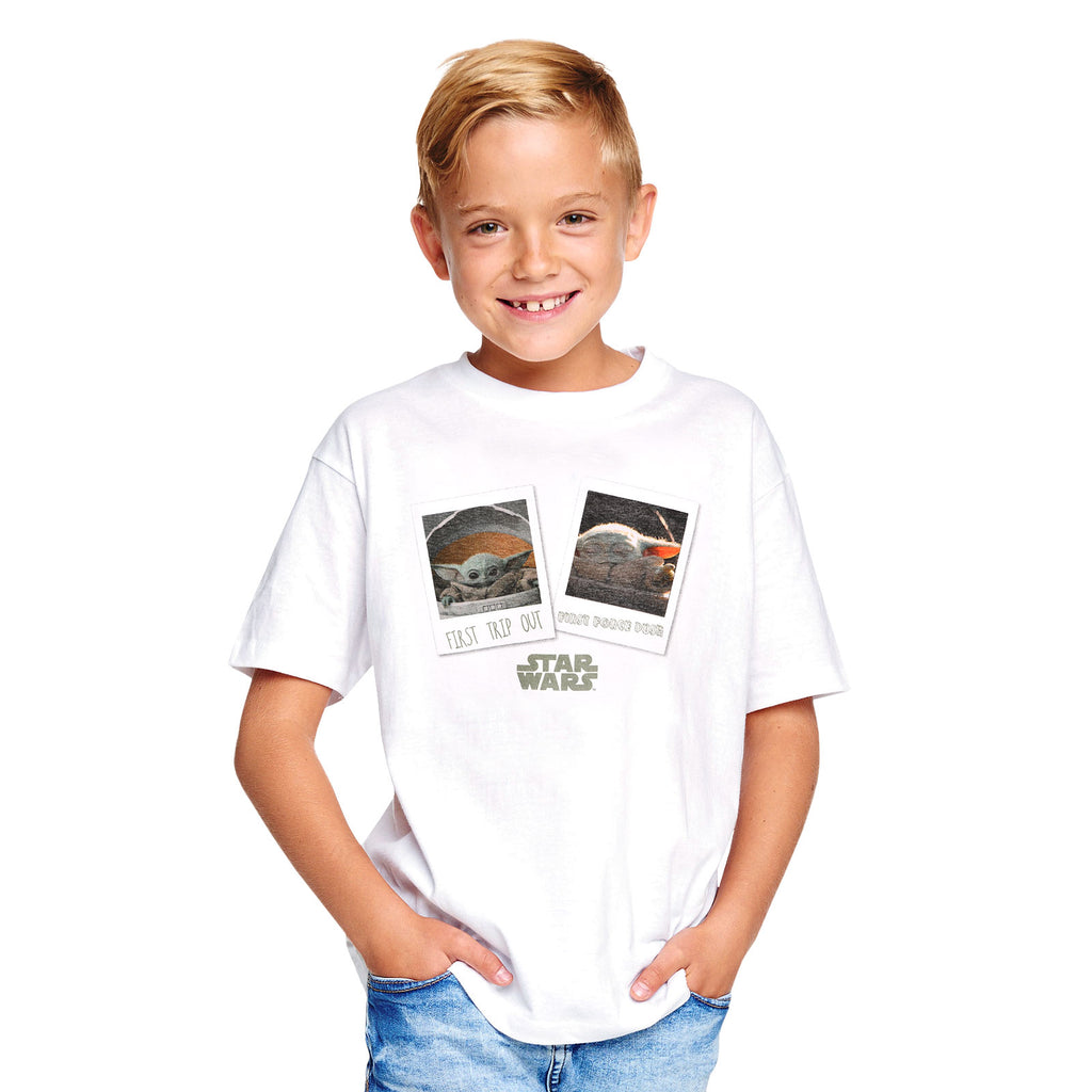 Image produit Le T-shirt Enfant blanc Premier Jour de Sortie - Star Wars The Mandalorian