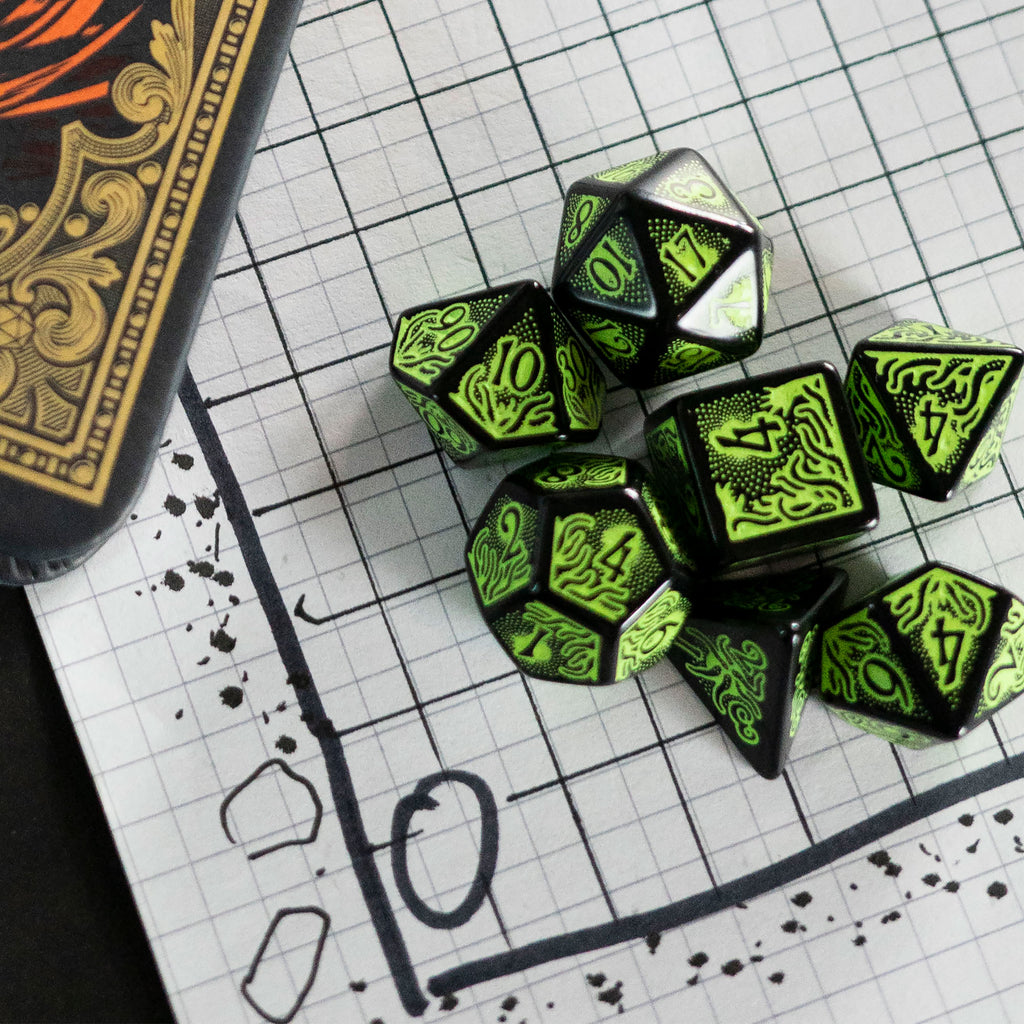 Produktbild Call of Cthulhu RPG Würfel Set 7th Edition 7tlg schwarz