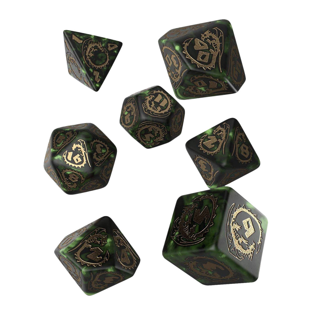 Image produit Dragons RPG set de dés 7pcs vert