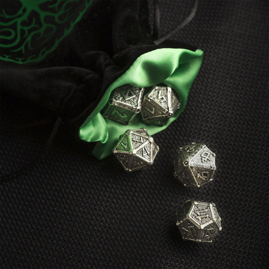 Image produit Sac à dés RPG Forest noir