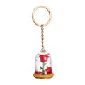 Image produit La Belle et la Bête - Porte-clés Rose Enchantée