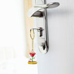 Image produit La Belle et la Bête - Porte-clés Rose Enchantée