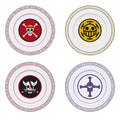 Image produit One Piece - Ensemble d'assiettes Logos des Équipages de Pirates