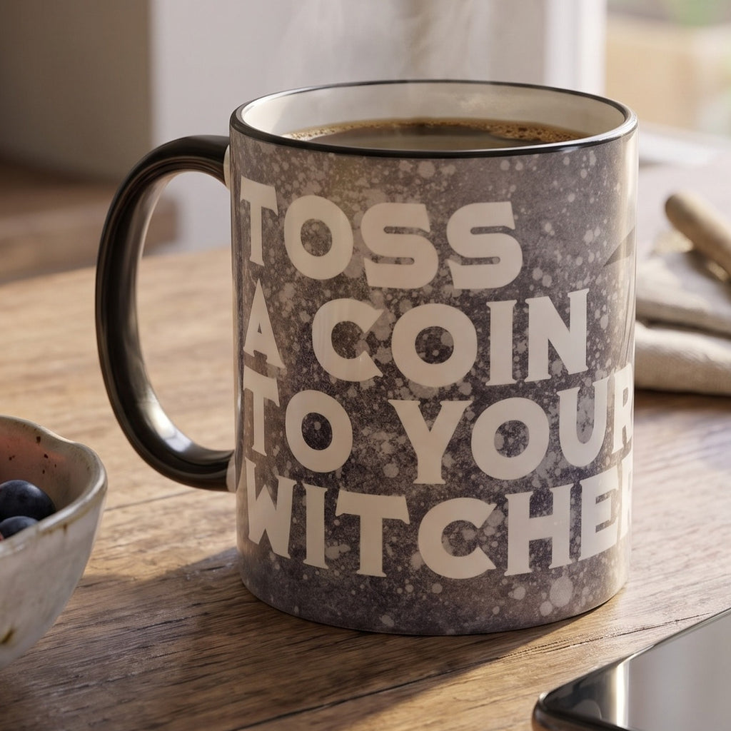 Productafbeelding Toss a Coin mok voor Witcher fans