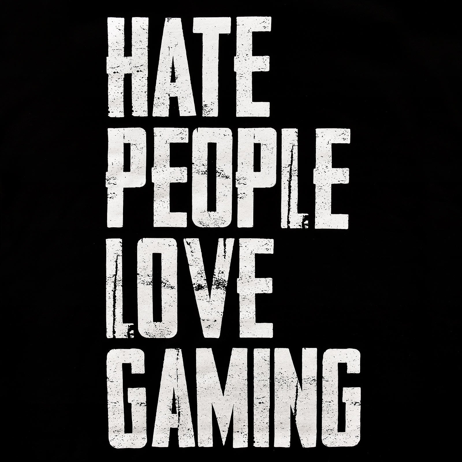 Image produit T-shirt noir Hate People Love Gaming