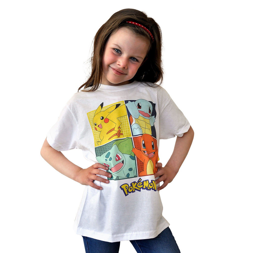 Image produit Pokemon - T-shirt pour enfants Starter Kanto blanc