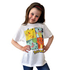 Image produit Pokemon - T-shirt pour enfants Starter Kanto blanc