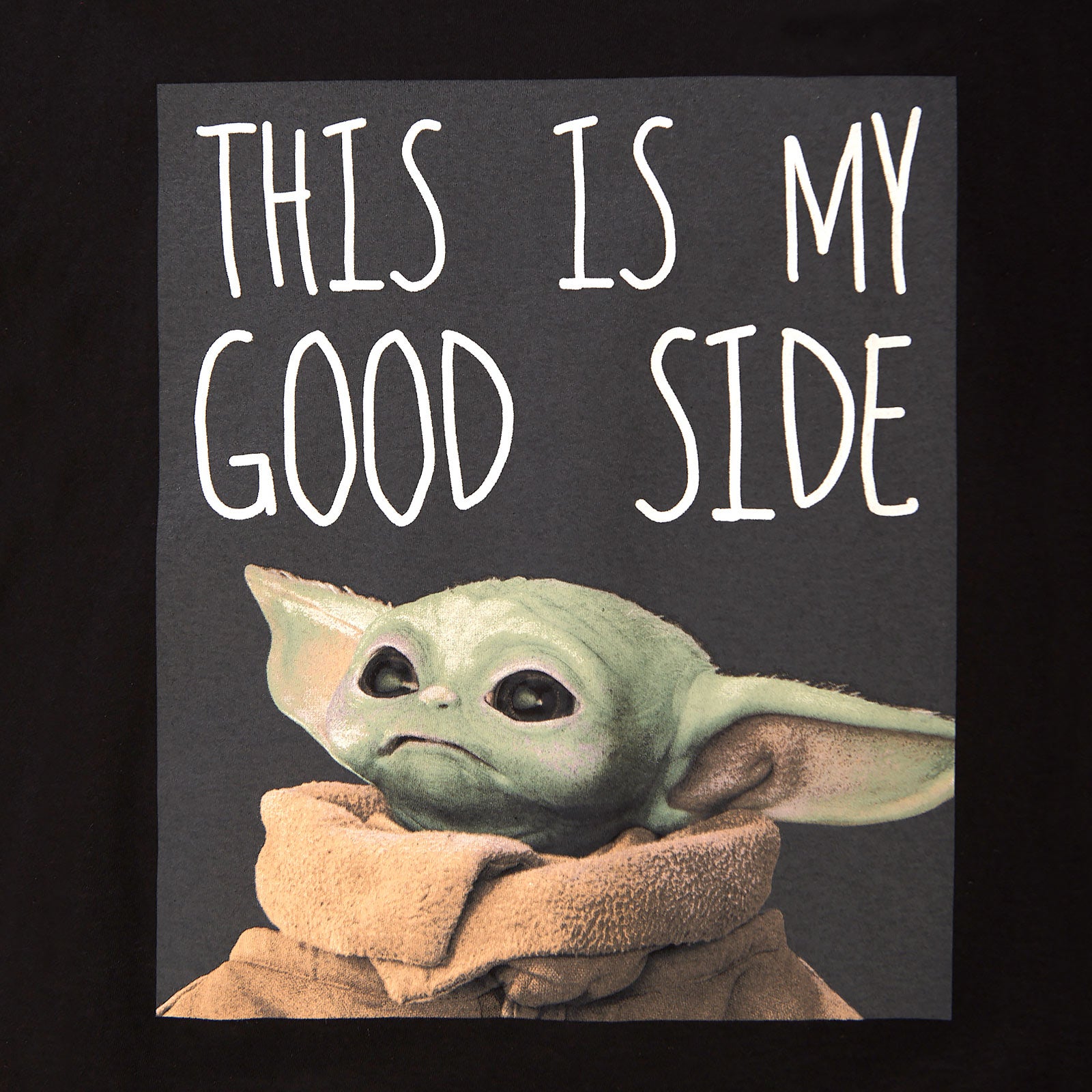Image produit T-shirt noir The Child My Good Side - Star Wars The Mandalorian