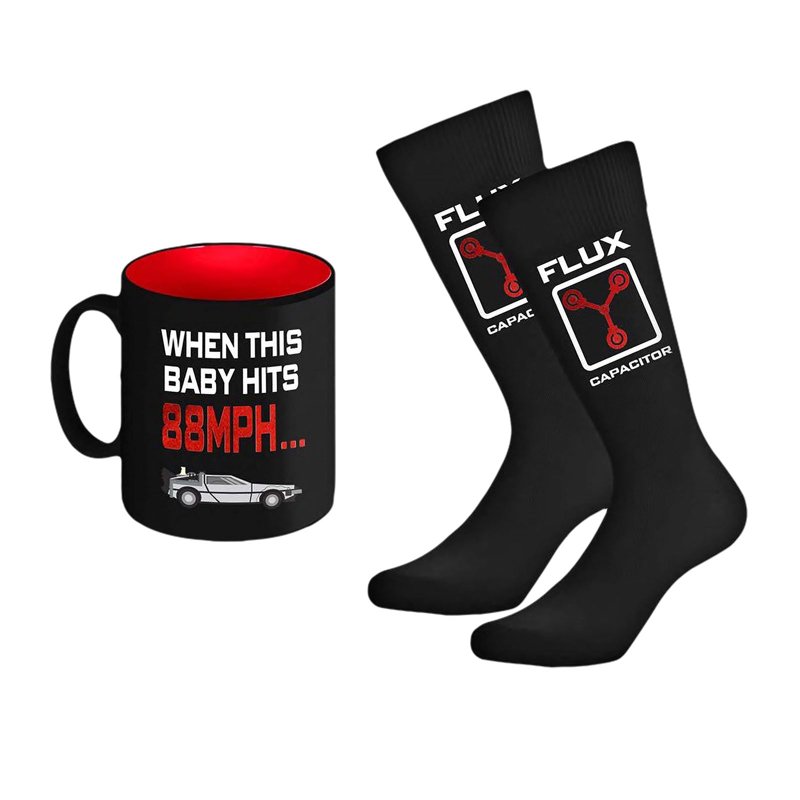 Produktbild Zurück in die Zukunft - Flux Capacitor Socken und Tasse Set