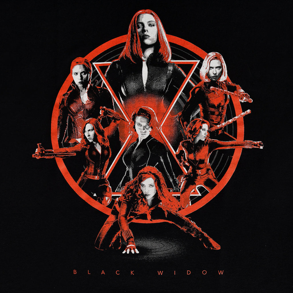 Productafbeelding Black Widow - Collage T-shirt zwart