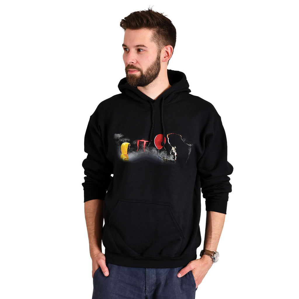 Image produit Stephen King's Ça - Sweat à capuche Pennywise et Georgie noir