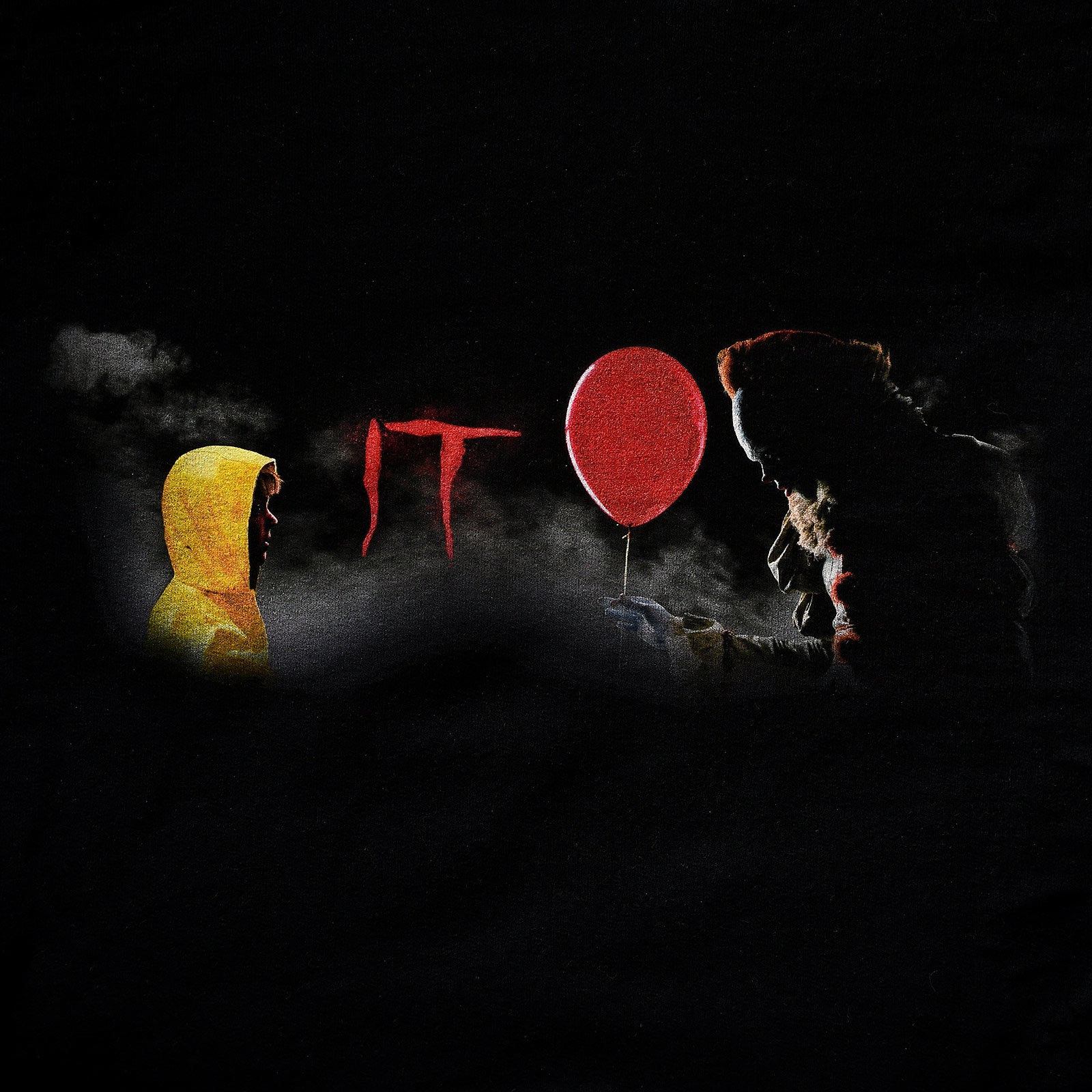 Image produit Stephen King's Ça - Sweat à capuche Pennywise et Georgie noir