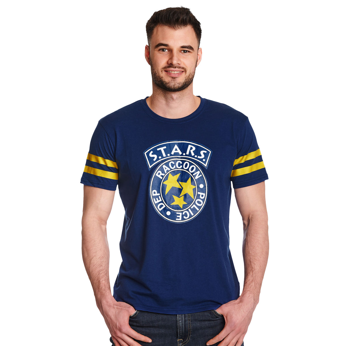Image produit Resident Evil - T-shirt de football S.T.A.R.S. bleu