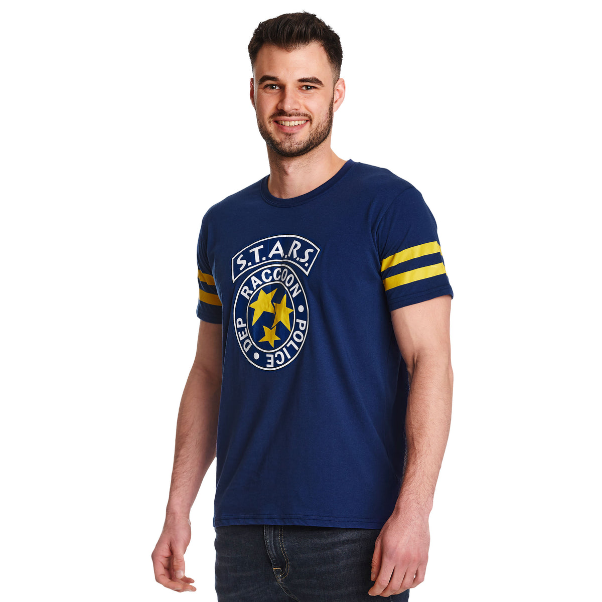 Image produit Resident Evil - T-shirt de football S.T.A.R.S. bleu