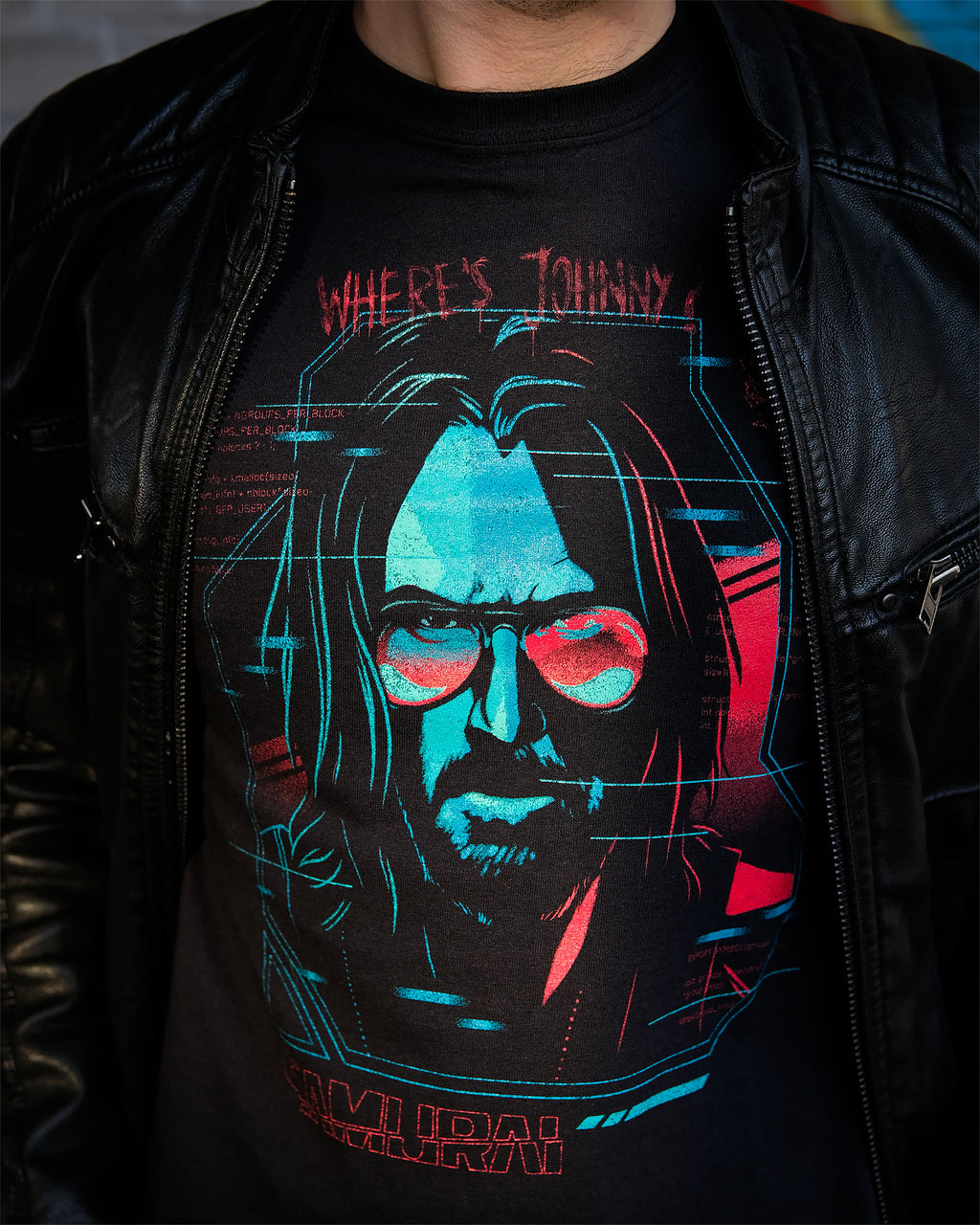 Productafbeelding Cyberpunk 2077 - Digital Ghost T-shirt zwart
