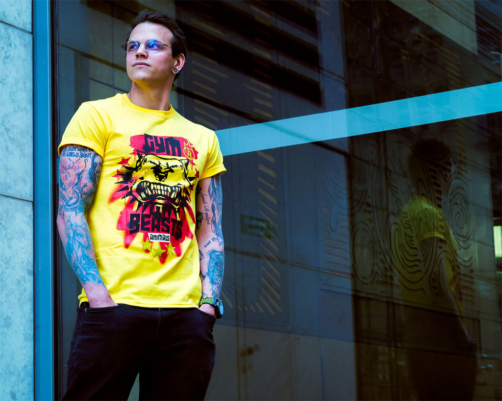 Image produit Cyberpunk 2077 - T-shirt Gym Beasts jaune
