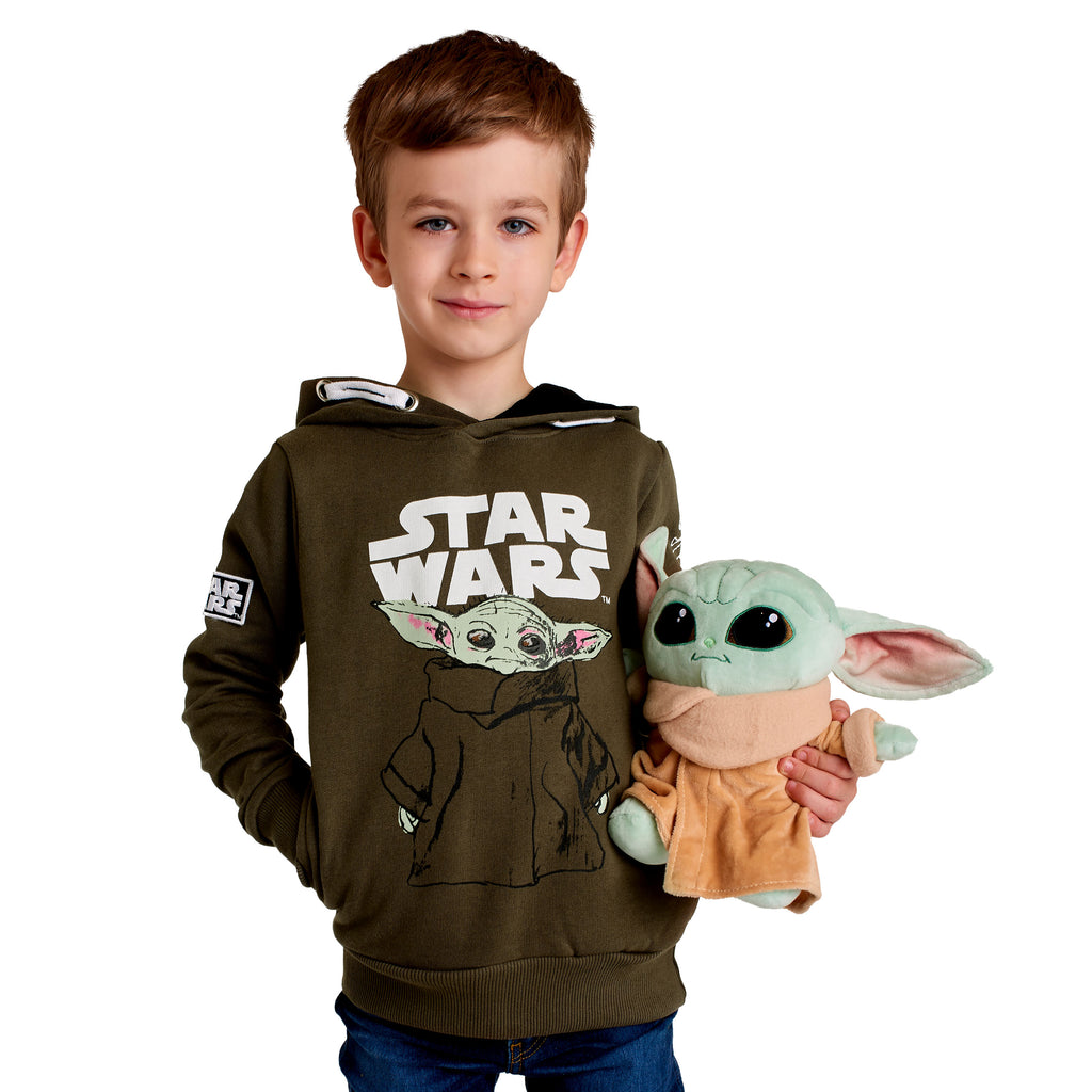 Image produit Sweat à capuche pour enfants Grogu vert - Star Wars The Mandalorian