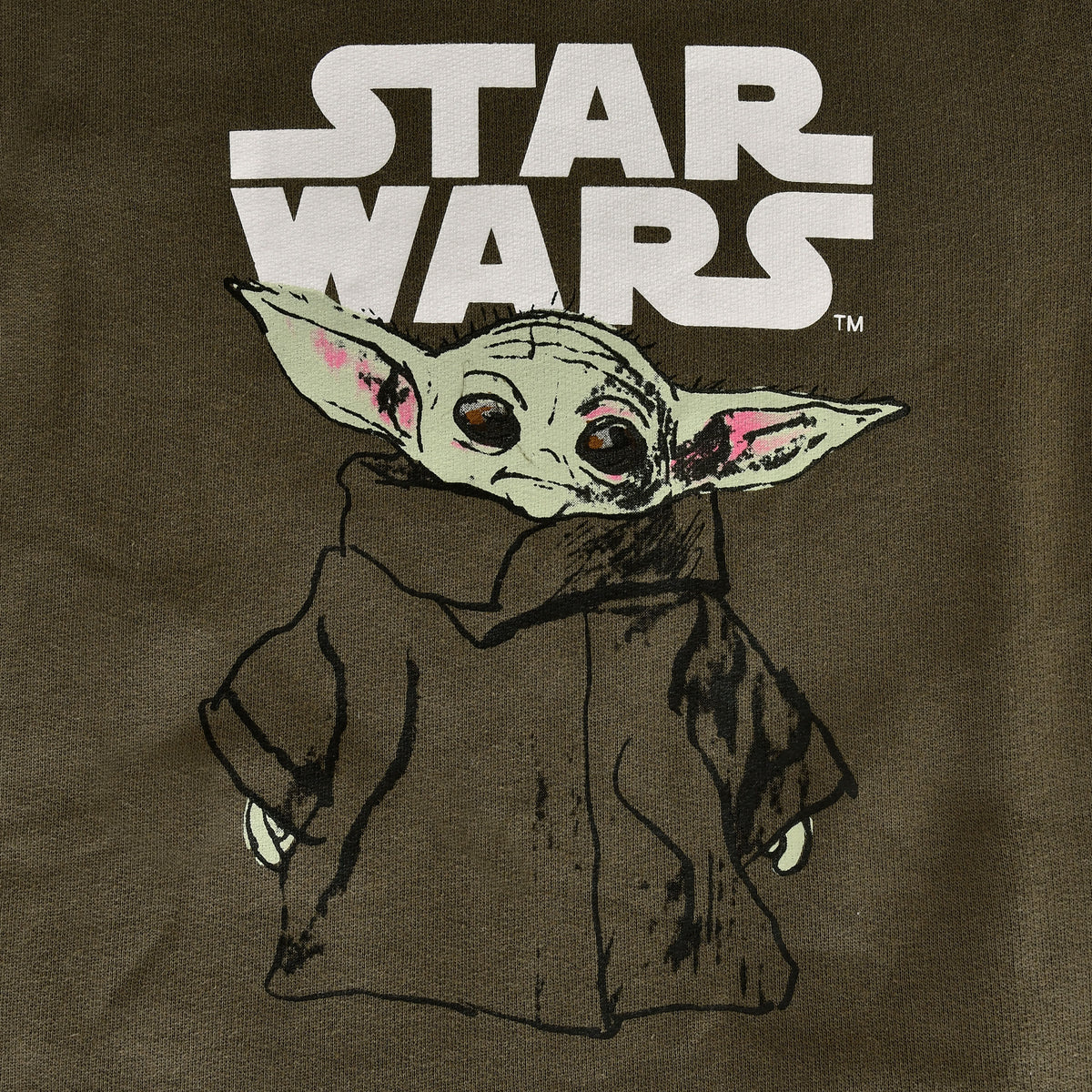 Image produit Sweat à capuche pour enfants Grogu vert - Star Wars The Mandalorian