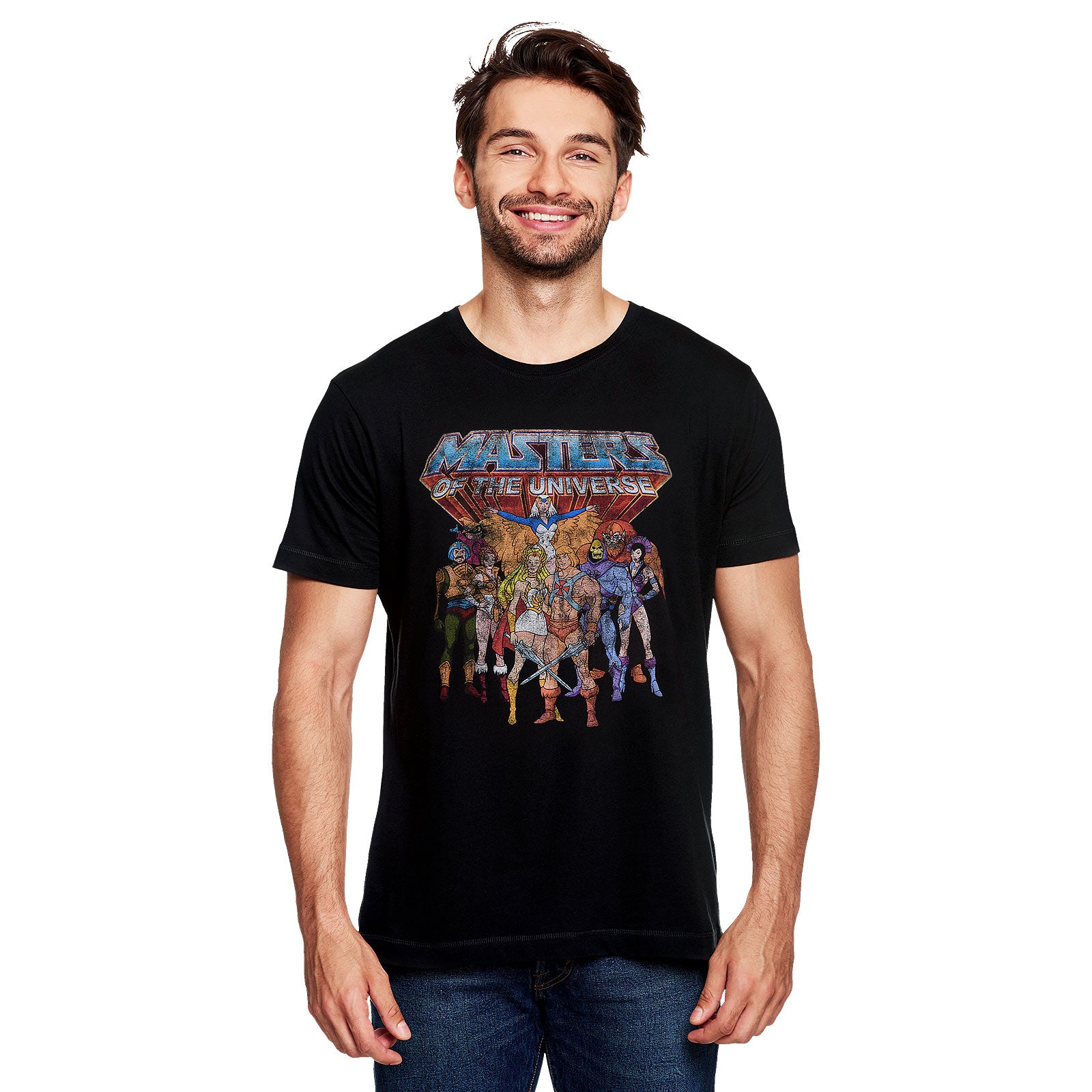 Image produit Masters of the Universe - T-shirt Distressed Characters noir