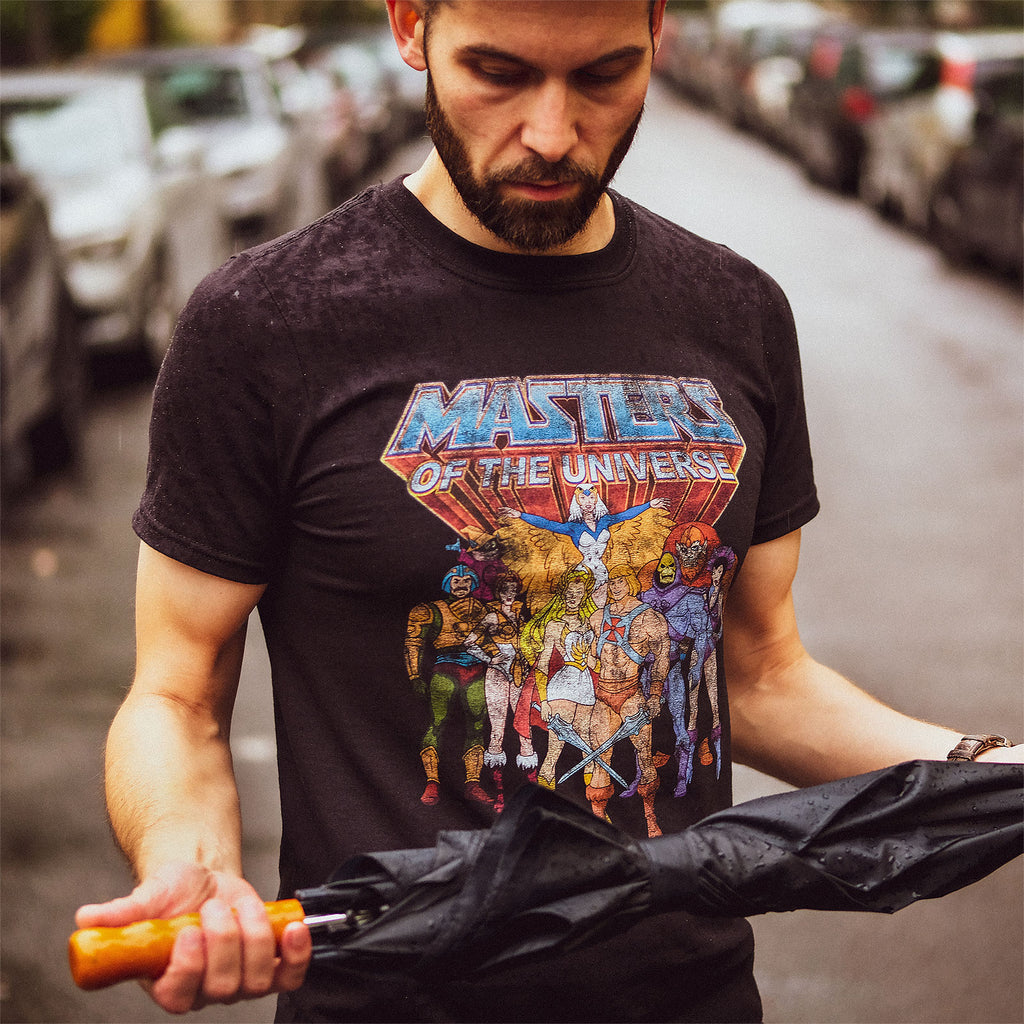 Image produit Masters of the Universe - T-shirt Distressed Characters noir