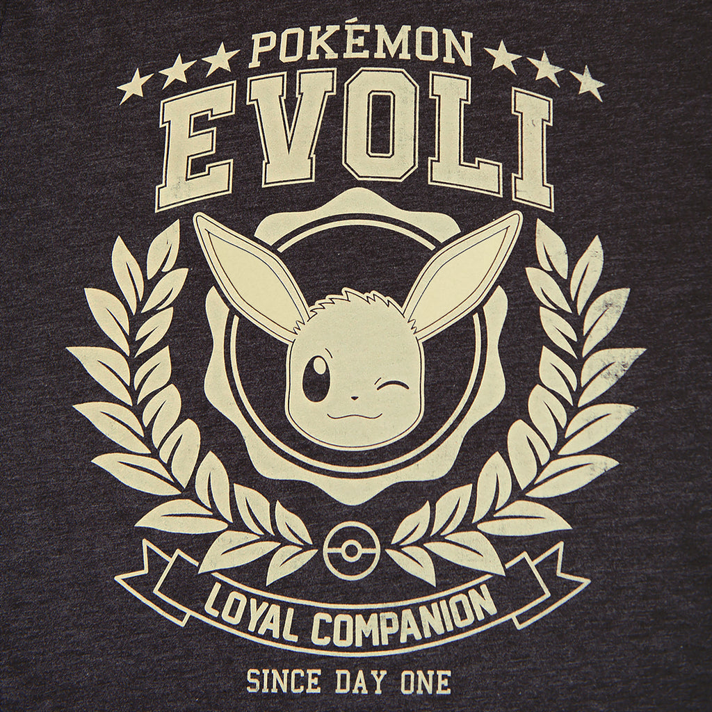 Image produit Pokemon - T-shirt gris Eevee Loyal Companion