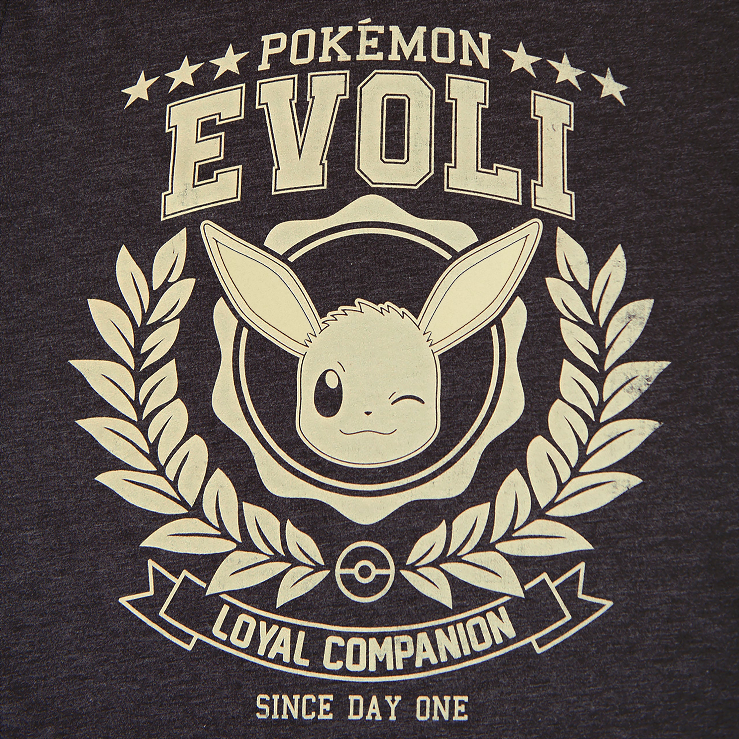 Image produit Pokemon - T-shirt gris Eevee Loyal Companion